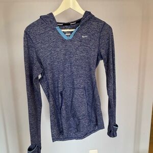 Nike Blue Long Sleeve Hoodie